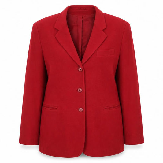 Classic Woman Red Blazer, Women, Size 18, Notch Lapel