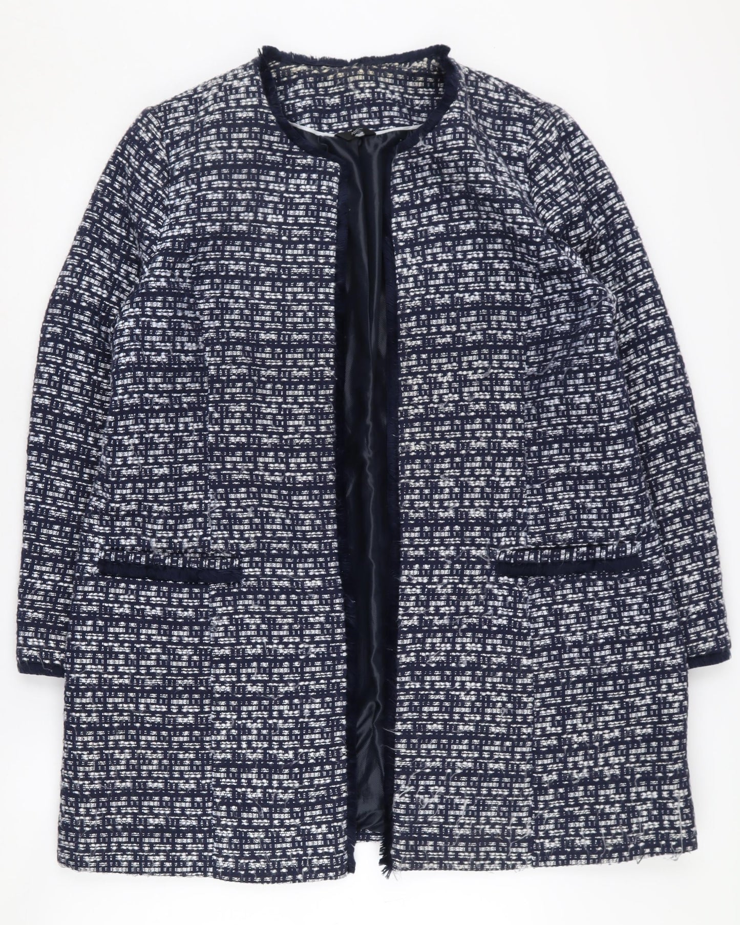 M&Co Women's Blue Petite Coat Size 16