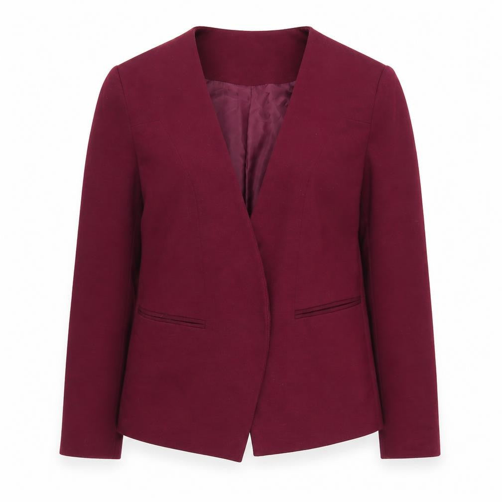 Oasis Women's Red Slim Fit Suit Jacket Size 10