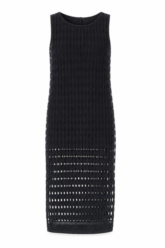 River Island Women’s Black Geometric Midi Dress UK 10