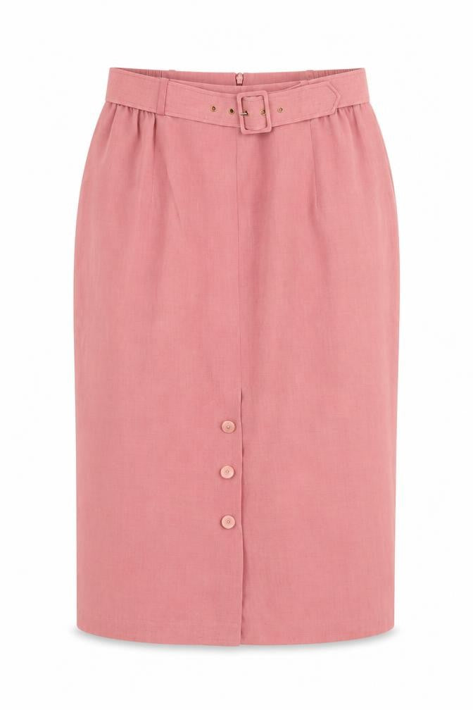 Jacques Vert Women's Pink Midi Skirt Size 12