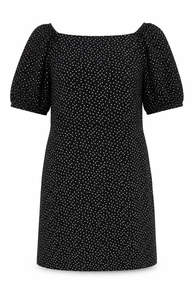 Red Herring Women's Black Polka Dot Shift Dress Size 12