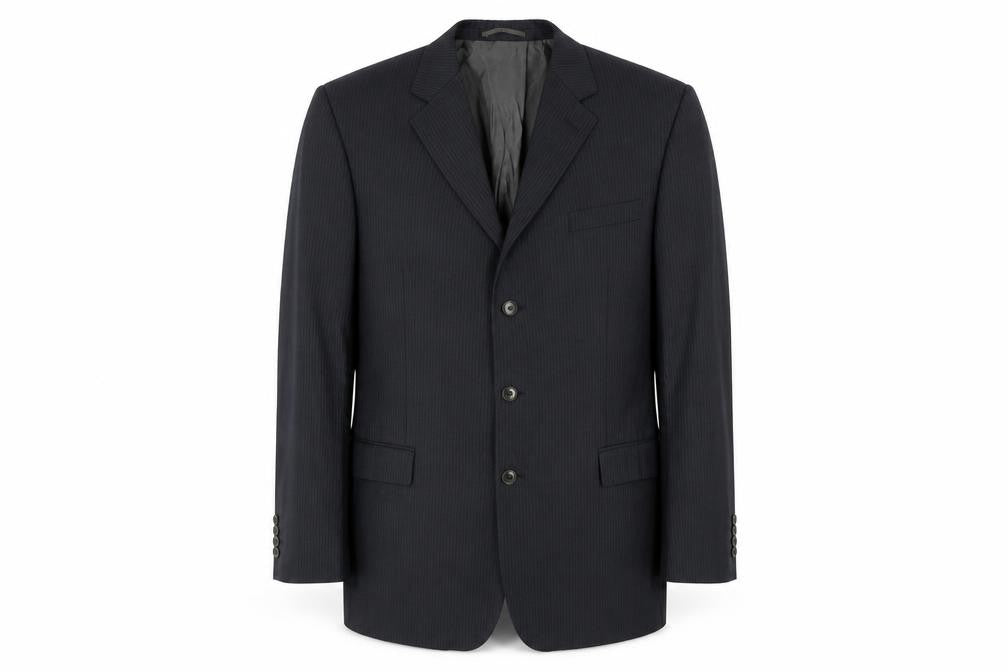 Pierre Cardin Grey Men's Long Blazer 44L Striped