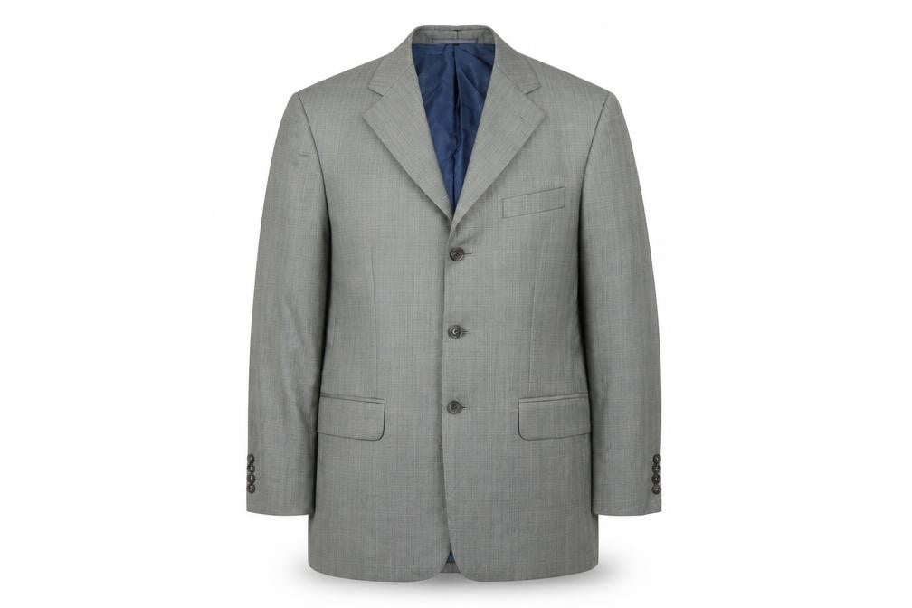 Douglas Men's Grey Check Blazer Size 40R