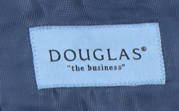 Douglas Men's Grey Check Blazer Size 40R