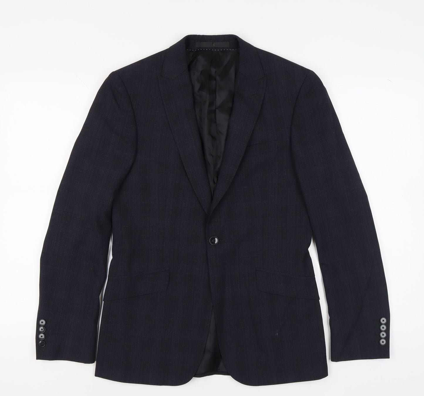 Kin by John Lewis Men's Blue Check Slim Fit Blazer 36R