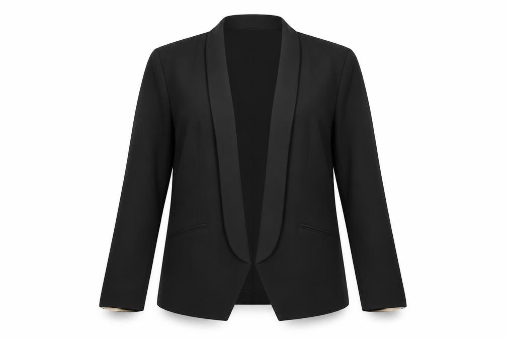 Marks & Spencer Women's Black Blazer Shawl Lapel Size 14