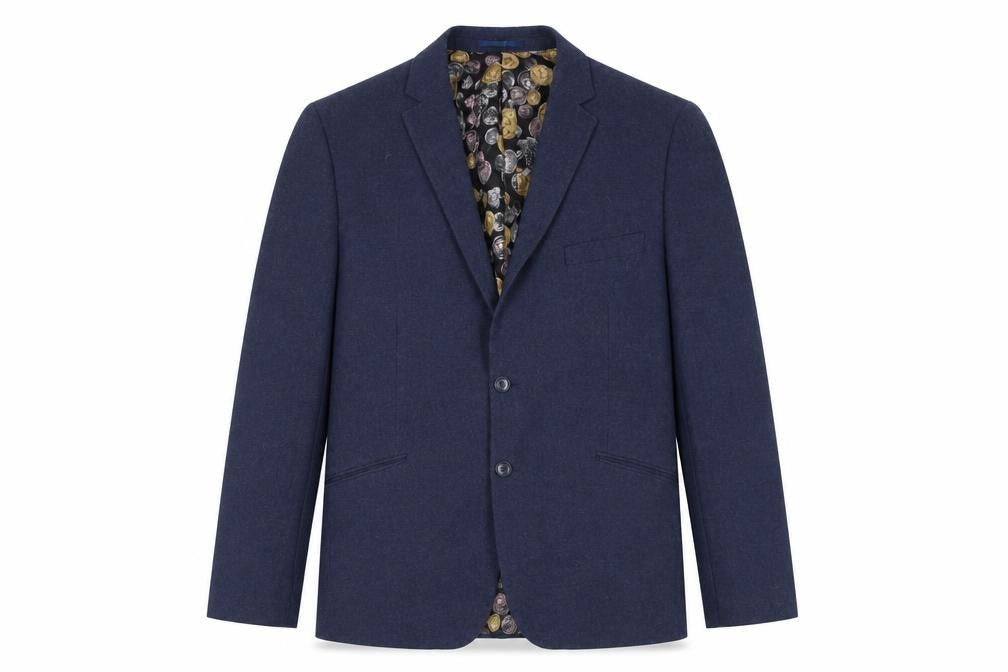 Gianni Feraud Men's Blue Blazer Jacket, Size 48