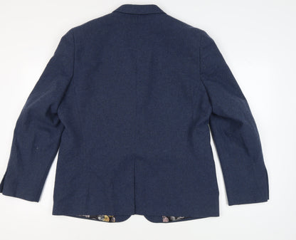 Feraud Men's Blue Blazer Jacket, Size 48