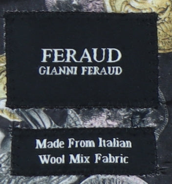 Gianni Feraud Men's Blue Blazer Jacket, Size 48