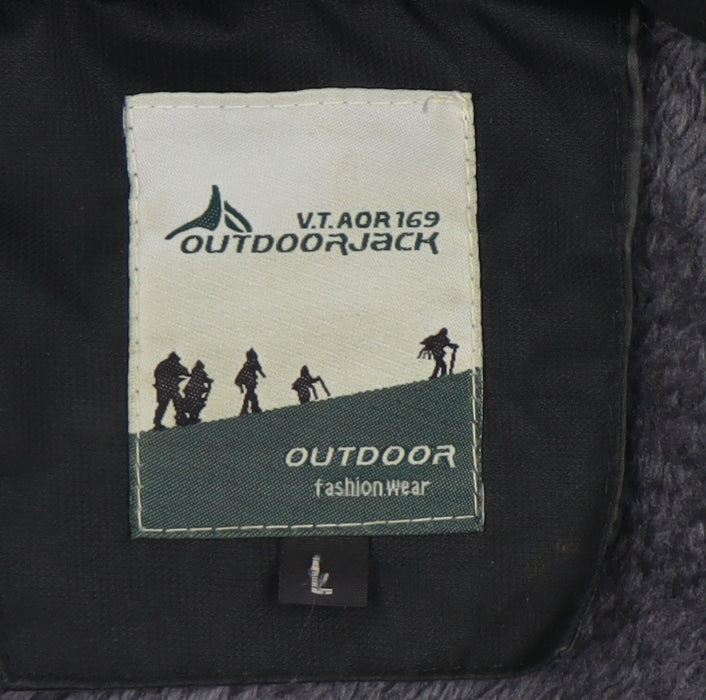 Outdoorjack Men's Black L Anorak Jacket