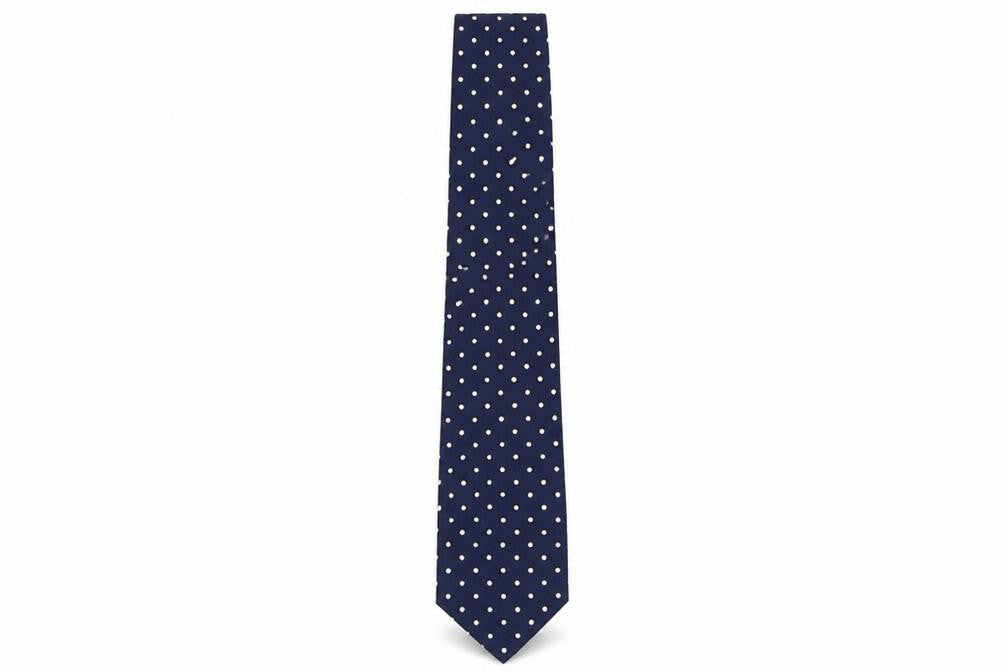 Jeff Banks Men's Blue Polka Dot Silk Tie