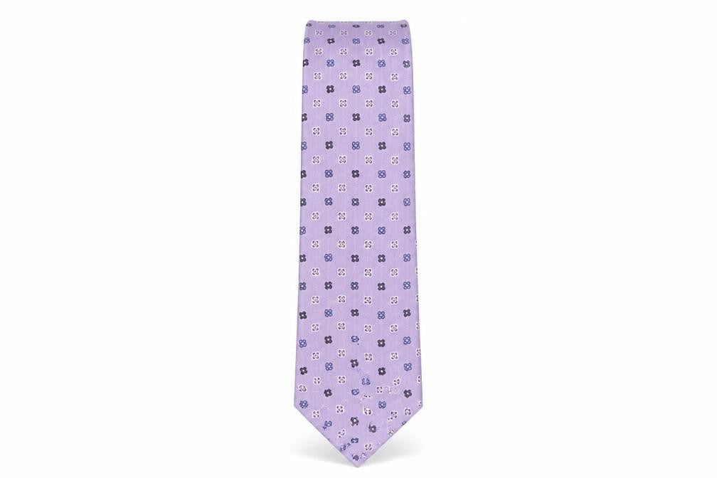 Marks & Spencer Men's Purple Silk Floral Tie