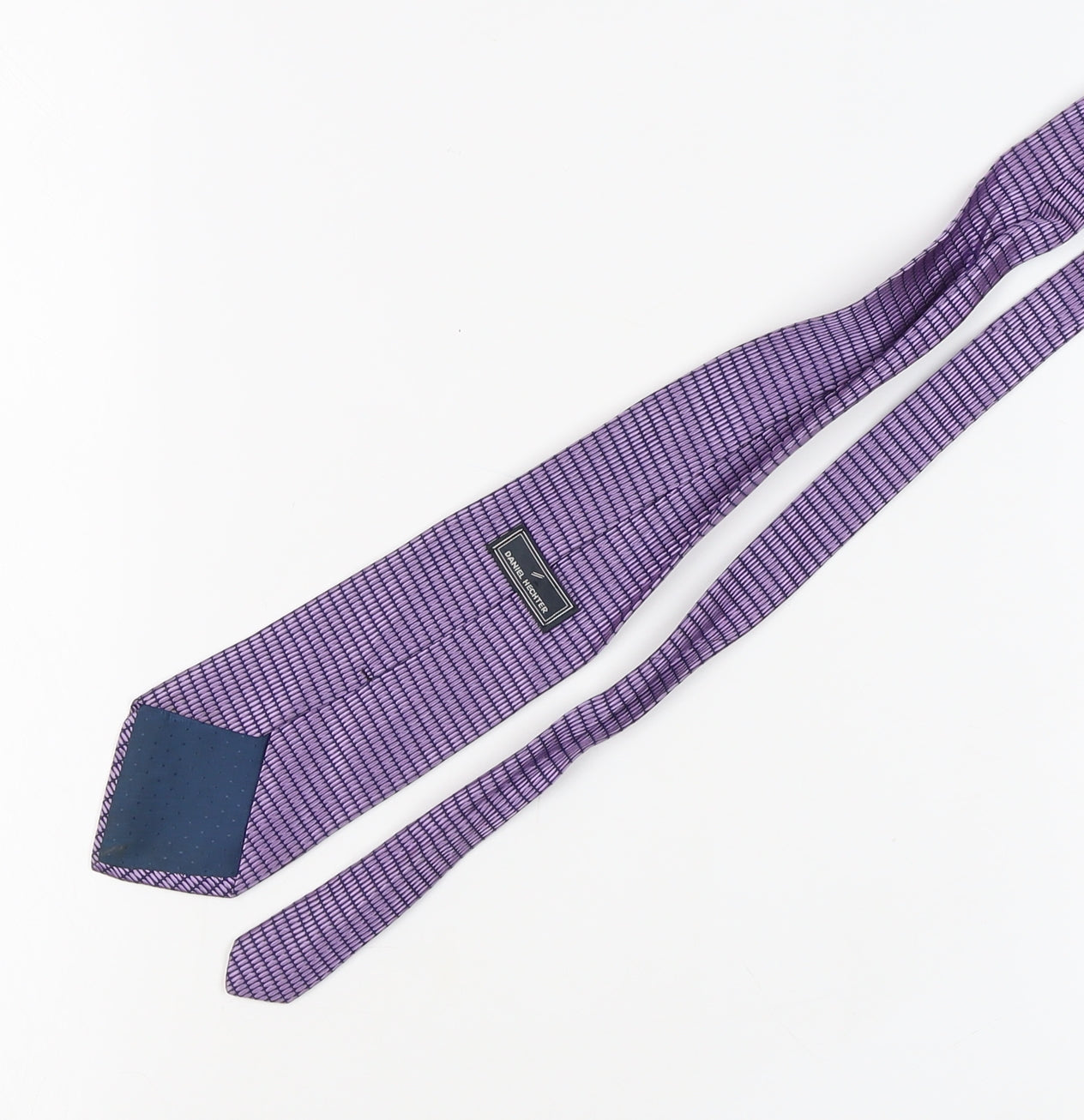 Daniel Hechter Men's Purple Silk Geometric Tie
