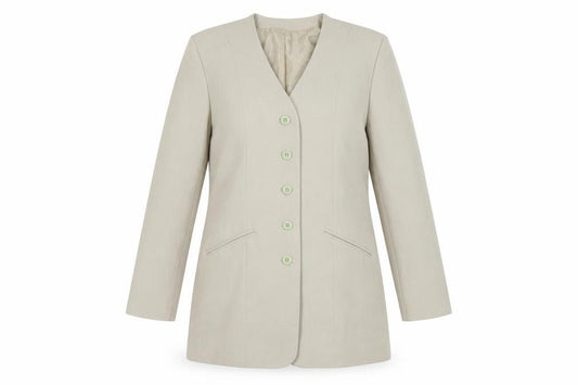 Brantwix Women’s Beige Five-Button Jacket Size 12