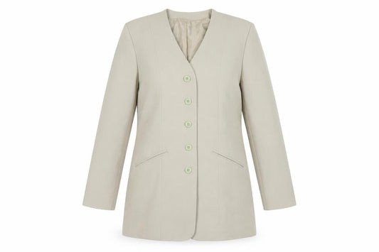 Brantwix Women’s Beige Five-Button Jacket Size 12