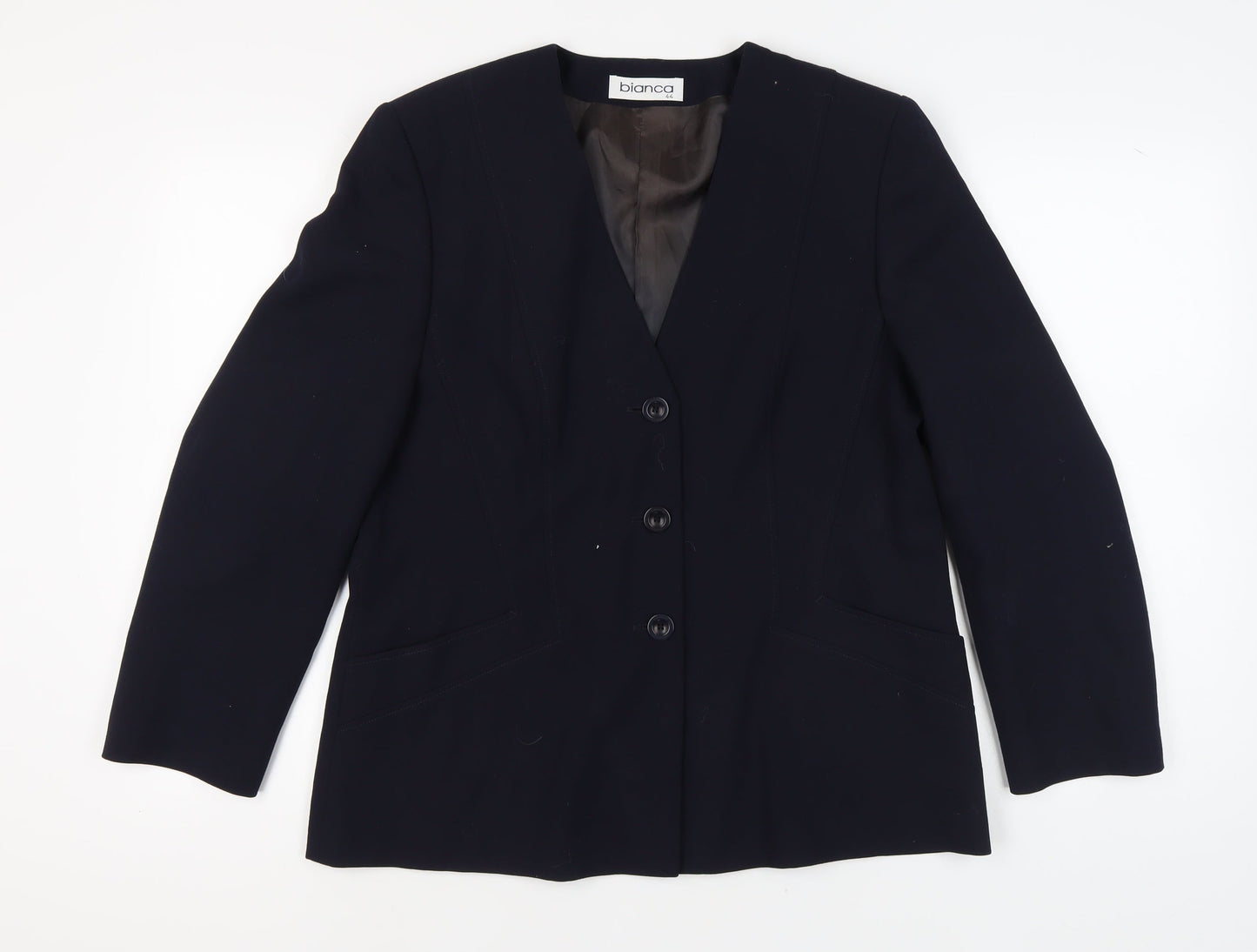 Bianca Women's Black Blazer Size 16 Classic