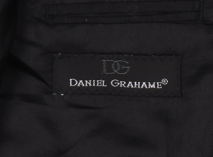 Daniel Grahame Men's Black Blazer 44 Regular Classic
