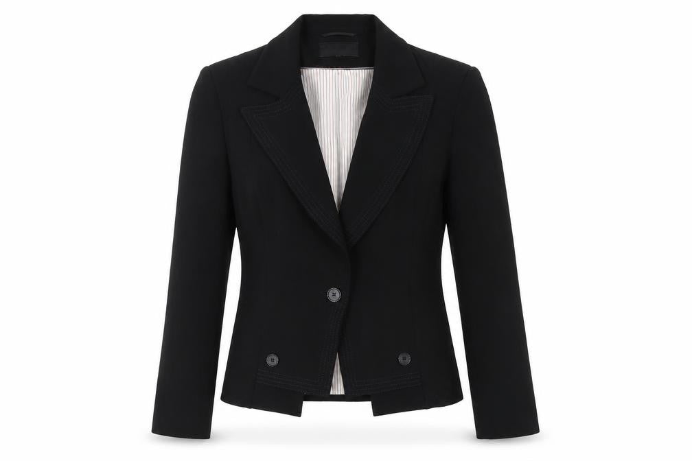 Next Women's Black Blazer, Size 12, Lined, Two-Button