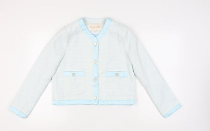 Capsule Women's Blue Suit Jacket M, Bouclé, Casual
