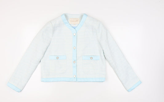 Capsule Women's Blue Suit Jacket M, Bouclé, Casual