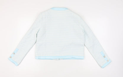 Capsule Women's Blue Suit Jacket M, Bouclé, Casual