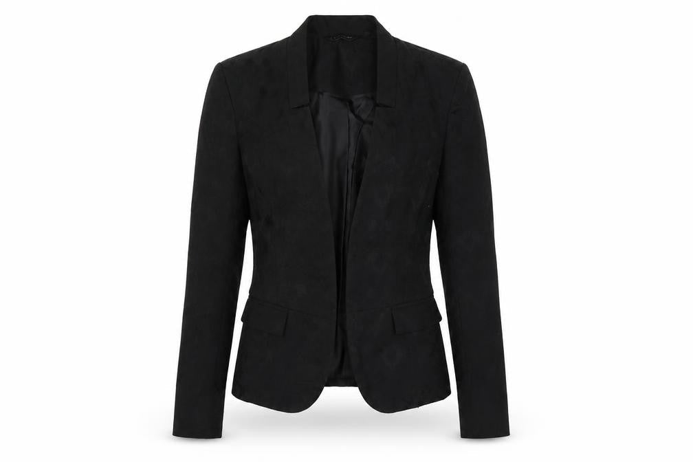 New Look Women's Black Blazer Size 6 Cotton Mix
