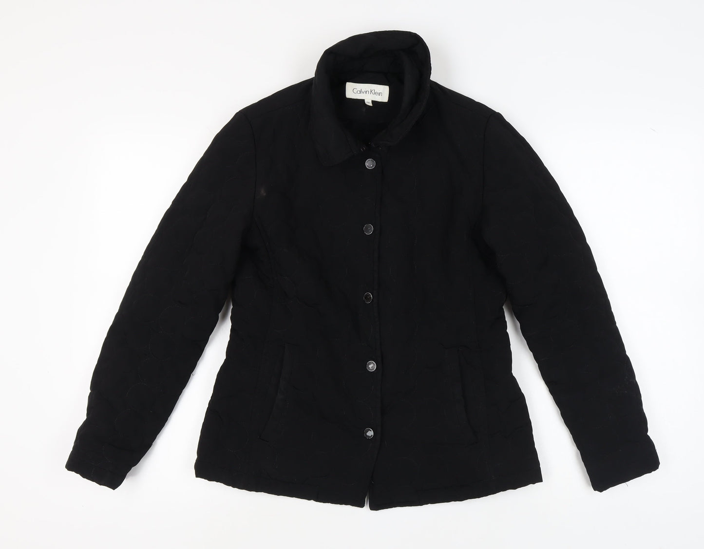 Calvin Klein Women's Black Quilted Jacket PXS