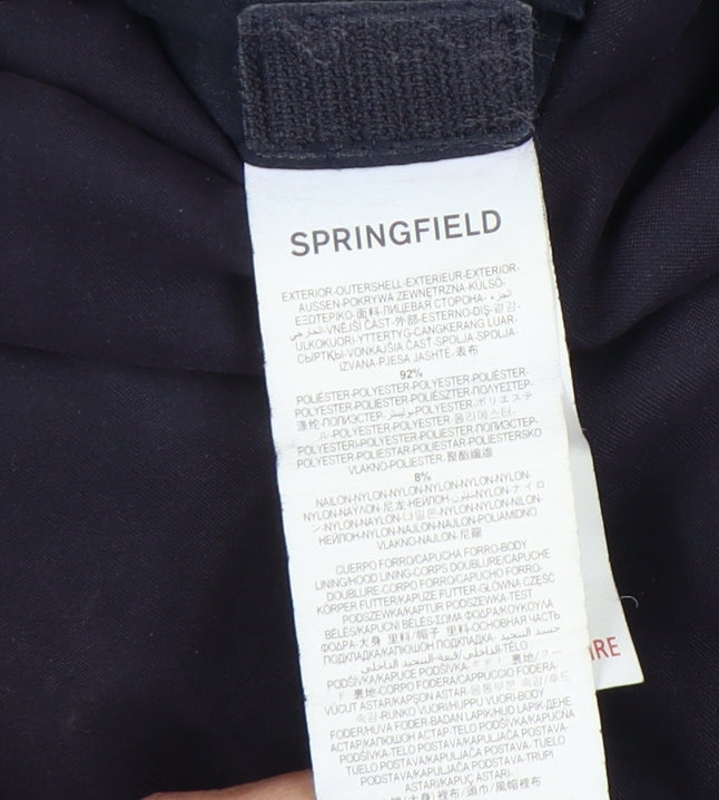 Springfield Men's Blue Hooded Waistcoat M