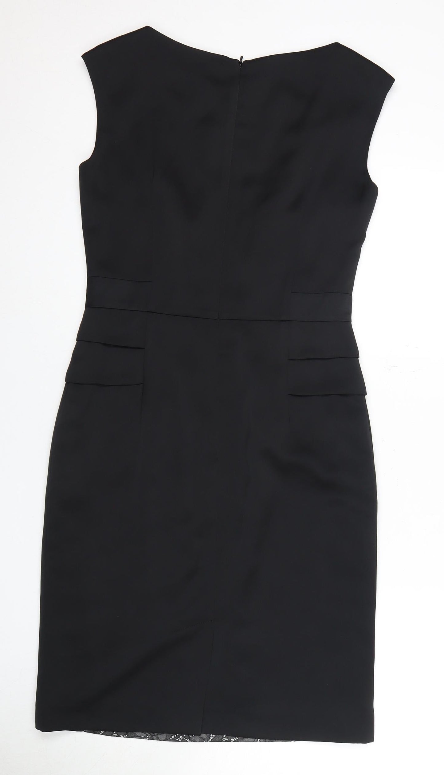 Roman Women’s Black Lace Detail Sheath Dress Size 10