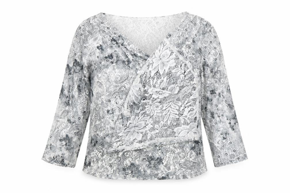 Damart Women's Multicoloured Paisley Wrap Blouse UK 14