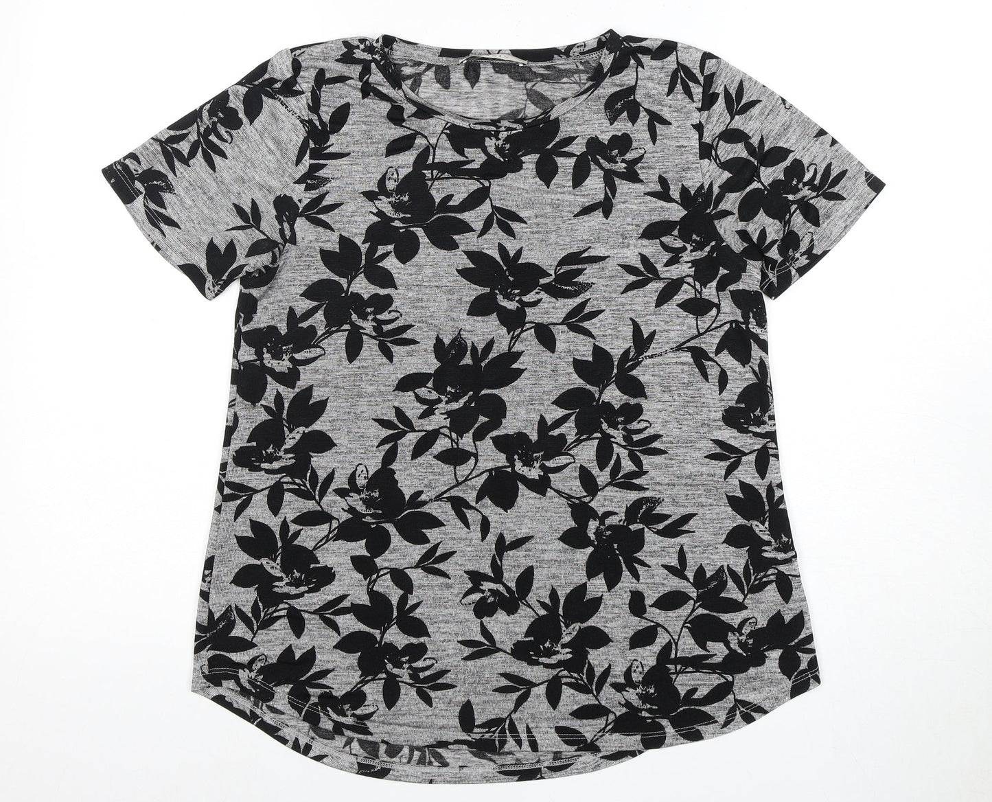 Oasis Women's Multicoloured Floral T-Shirt - Size 8