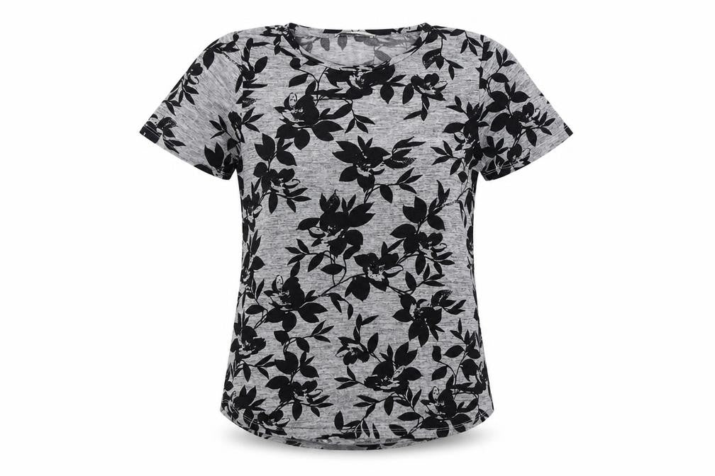 Oasis Women's Multicoloured Floral T-Shirt - Size 8