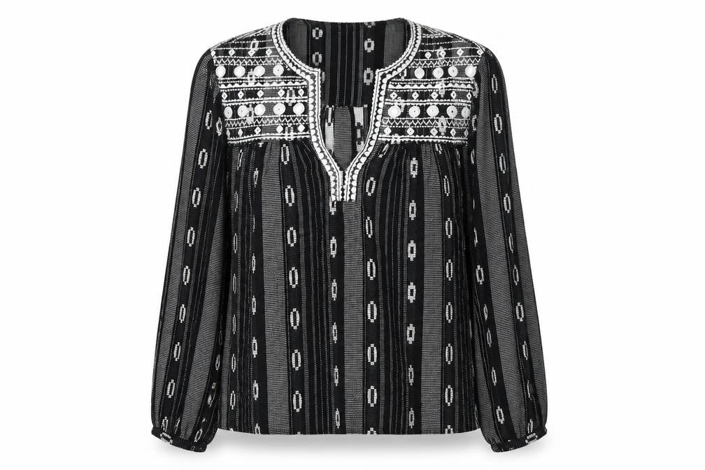 Marks & Spencer Women's Black Tunic Blouse Size 16