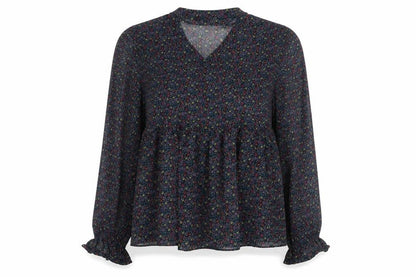 Zara Women's Floral Blouse, Size 8, Multicoloured