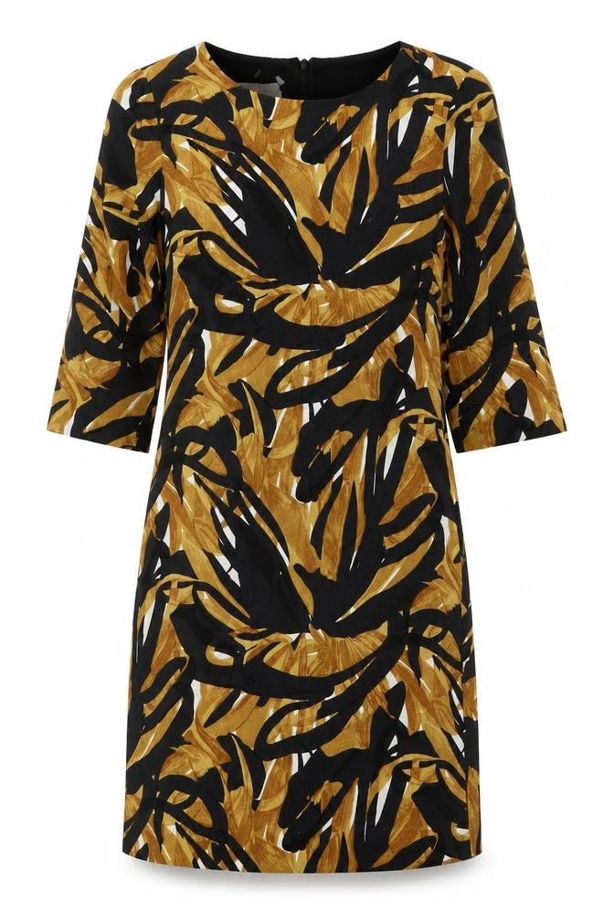 Hobbs Women's Multicoloured 3/4 Sleeve Dress Size 2