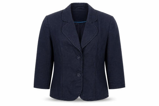 Next Women's Blue Linen Blazer Size 8