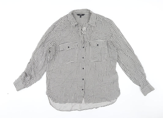 Next Women's Multicoloured Check Button-Up Shirt