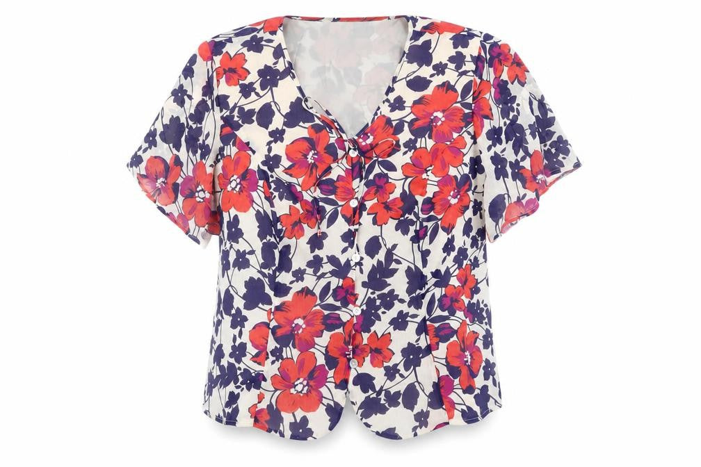 Eastex Women's Multicoloured Floral Blouse Size 20