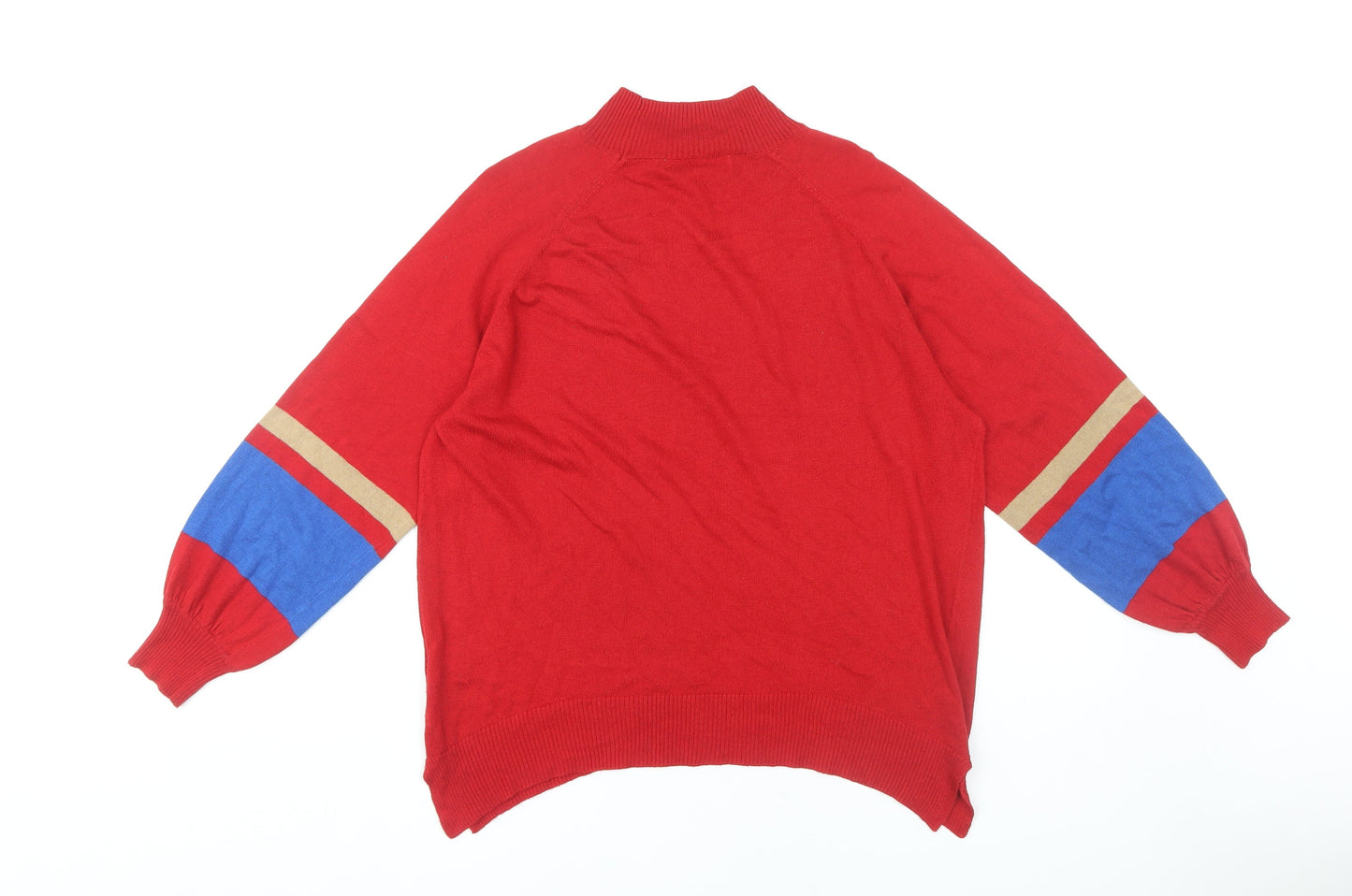 Next Women's Red Mock Neck Pullover Jumper, M