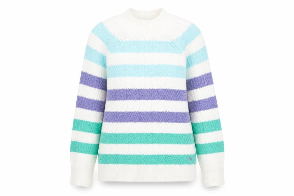 Crew Clothing Women's Multicoloured Striped Pullover, Size 10