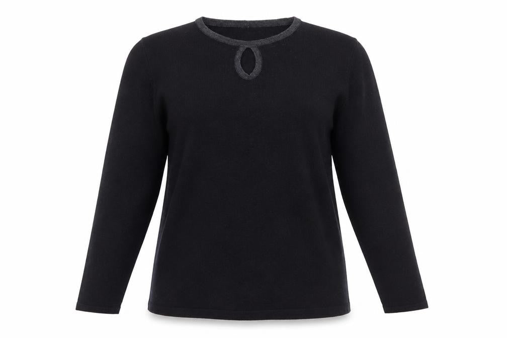 Joella Di Marco Women's Black Pullover Jumper Size S