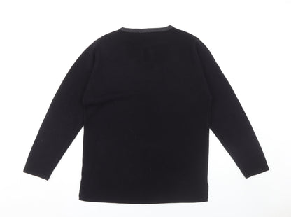 Joella Di Marco Women's Black Pullover Jumper Size S