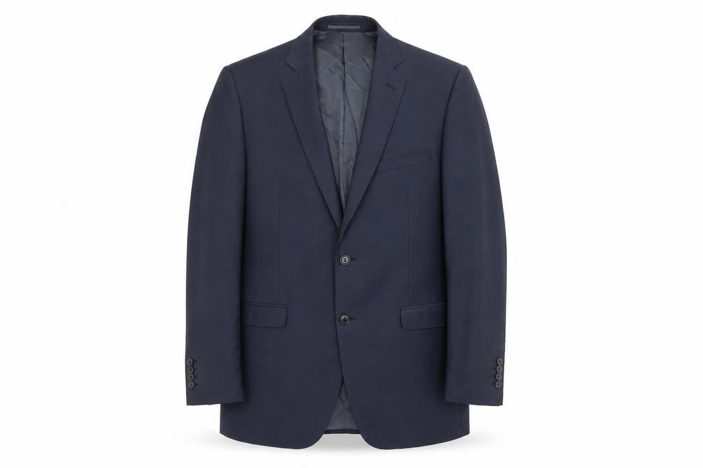 Moss 1851 Men's Blue Suit Jacket, Size 40L