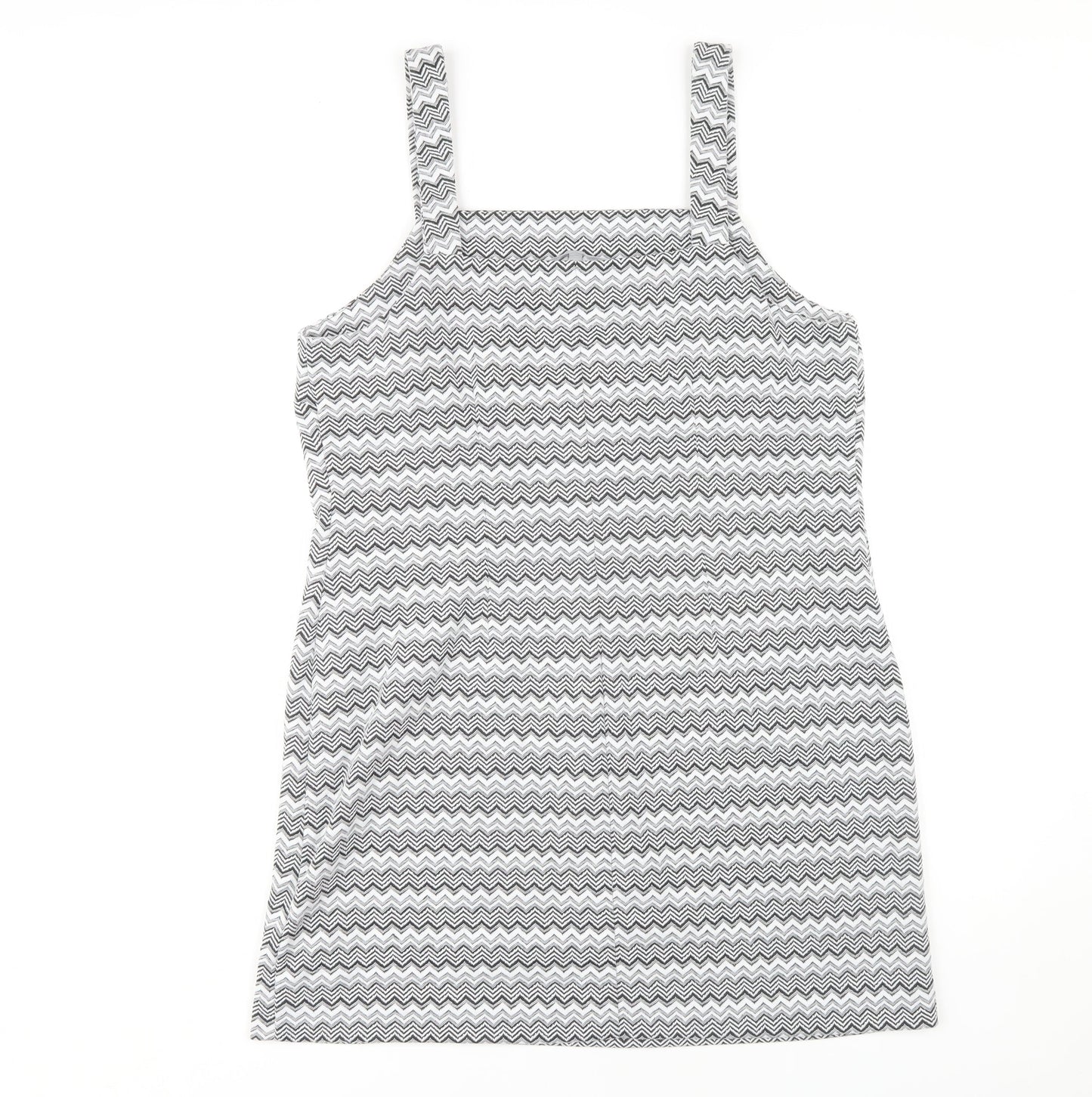 Red Herring Women's Chevron Pinafore Dress Size 14