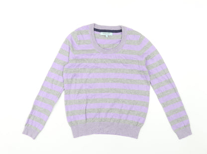 Dickins & Jones Women's Multicoloured Striped Pullover, Size S