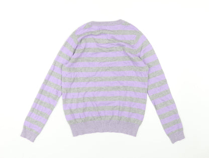 Dickins & Jones Women's Multicoloured Striped Pullover, Size S