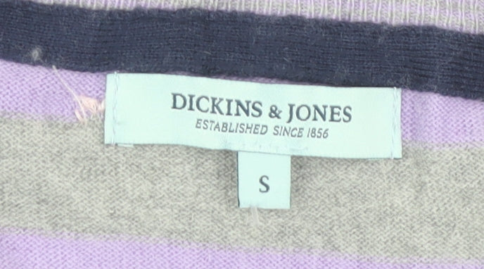 Dickins & Jones Women's Multicoloured Striped Pullover, Size S
