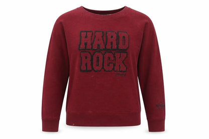 Hard Womens Rock Cafe Red Graphic Sweatshirt L