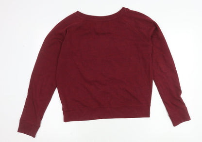Hard Womens Rock Cafe Red Graphic Sweatshirt L